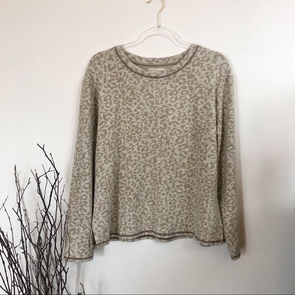 Anthropologie Tops - Anthropologie Saturday/Sunday Leopard Pullover